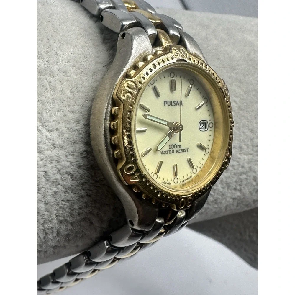 Pulsar V782-0510 New Battery Ladies Watch 27MM 5.75